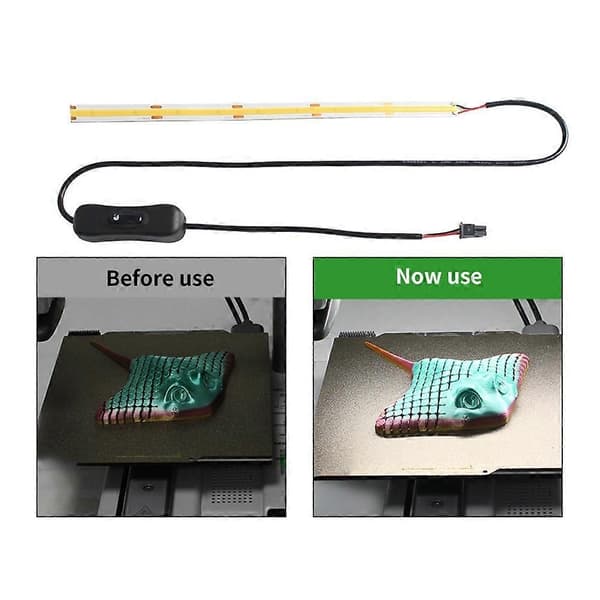 Til Bambu Lab A1 MINI Super Bright Led Ra95 24V Fyldlys LED til Bambu Lab 3D-printer Black