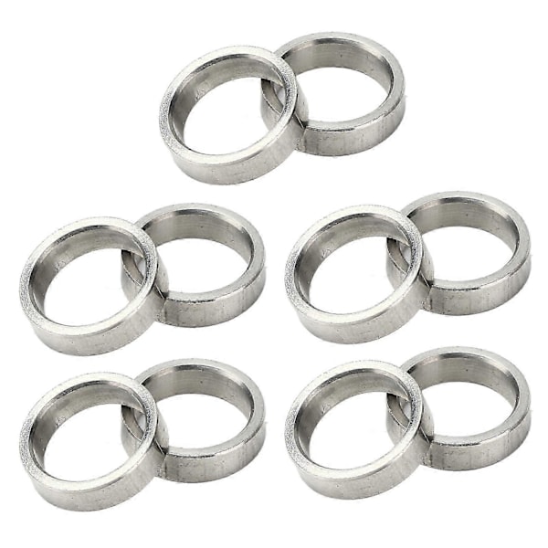10 stk. Spændeskive 15 mm OD 12 mm ID Rustfrit stål Hardware Tilbehørssæt Kit3515-0015-0040
