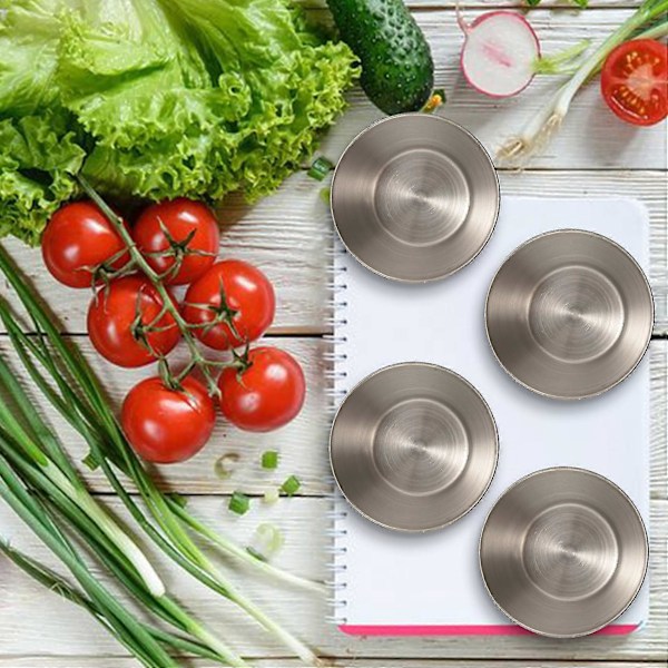 24 stk. saucerkopper i rustfrit stål, kommercielle dyppesaucekopper, ramekin saucekopper P