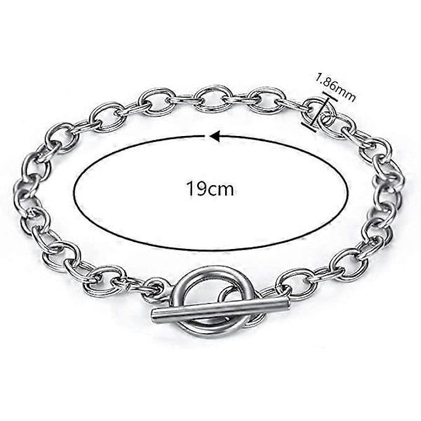 Armbånd Kæde Rustfrit Stål Kædeled Armbånd Konnektor Dame Smykker Armbånd