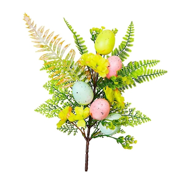 Kunstig Påske Pick Bordpynt, DIY Håndværk, Påskepynt Blomsterarrangementer til Vase Forårsfest Helligdag