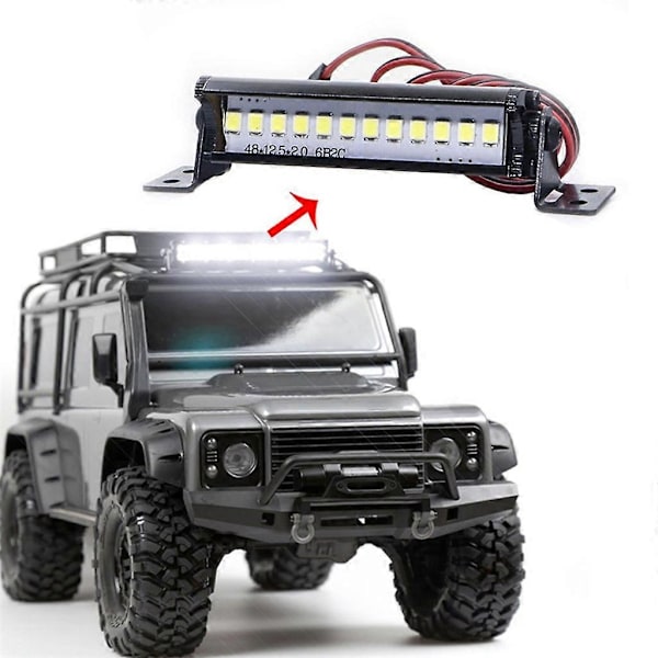 Superstark LED-lampa för SCX10 KM2 1/10 Skala Fjärrkontroll Crawler Bil