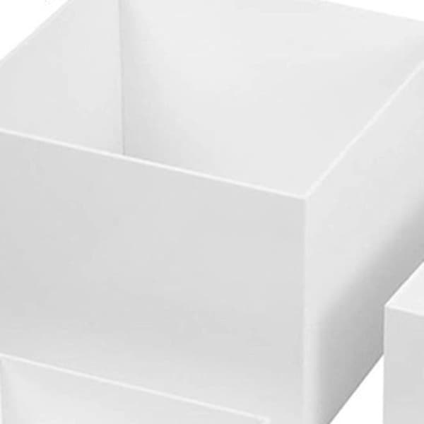 4 stk. Akryl Buffet Risers 5 Sidede Nesting Risers til Samling af Kosmetik