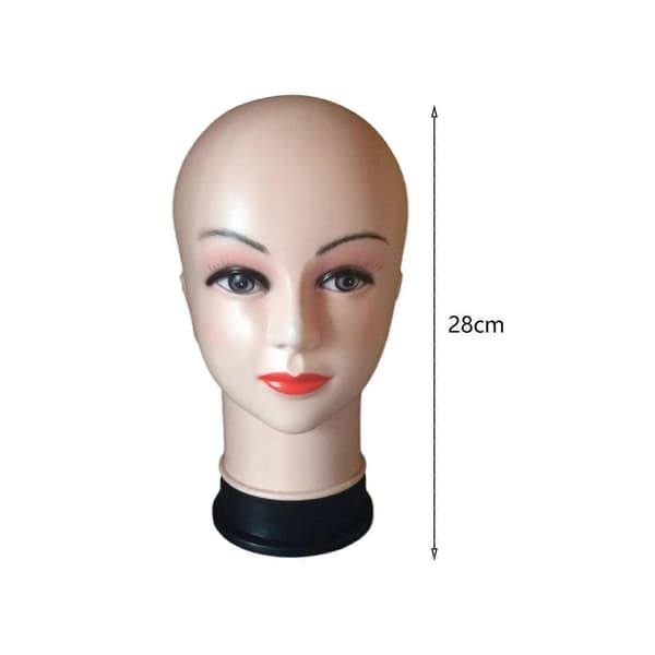 Kvinne Skallet Mannekeng Hode Parykker Display Hode for Hårstyling Headset Display
