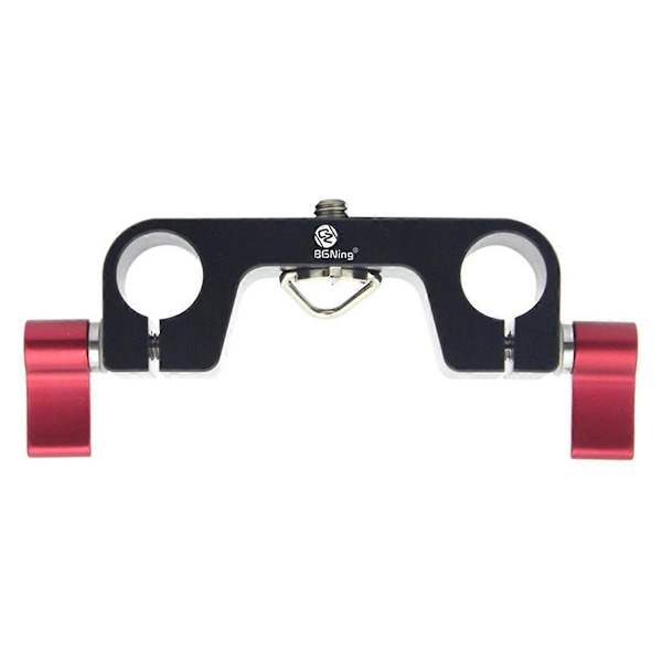 1/4 tomme DSLR Rod Clamp Monteringsadapter til 15 mm Rail Rod System SLR 5D2 5D3 600D Kamera DV Video F