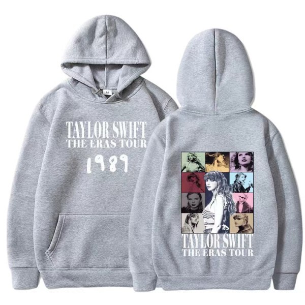 Tylor Ers r 0 Ccert r Crewc Taylor Swift 1989 hættetrøje til mænd og kvinder light grey M