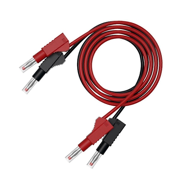 2 st Multimeter Testkablar Kabel Jumper Tråd Säkerhet 4mm Banankontakt Infällbar Testverktyg Re