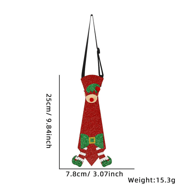 Filt juleslips: Snømann og reinsdyrpynt til juletrefest