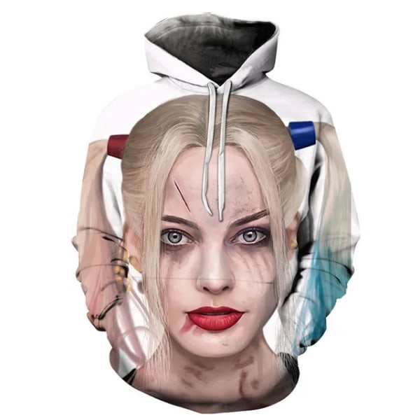 3D-utskrift mode för män och kvinnor långärmade ytterkläder gatukläder O- printed luvtröja style 8 XXL