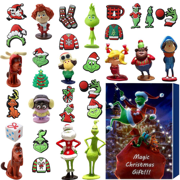 Adventskalender Advent Halloween Blind Box Christmas Grinch Scary Blind Box 24 Nedtellingskalender Blind Box style 1