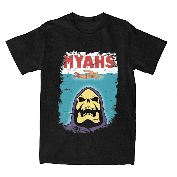 Masters Of The Universe Skeletor He-man Myahs Skjorte Tilbehør For Menn Kvinner Bomull Mote T-skjorter O Neck T-skjorter Black XL