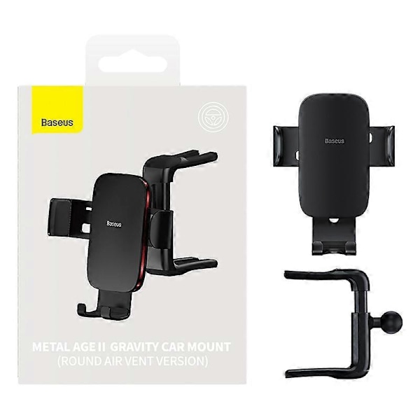 Baseus Bil Gravitasjon Telefonholder Rund Luftventil Universal Telefonstøtte i Bil GPS Feste For iPhone 13 14Pro Max Xiaomi POCO