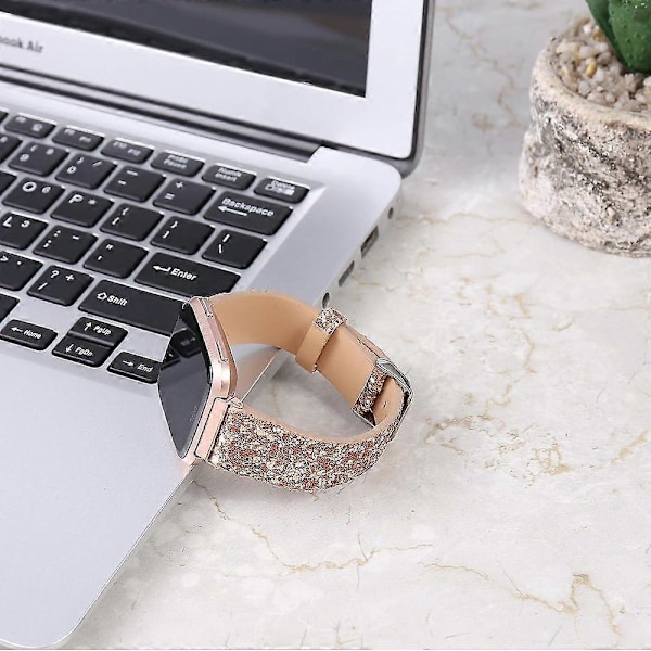 Bling Armband Kompatibla Med Fitbit Versa/fitbit Versa 2/fitbit Ve