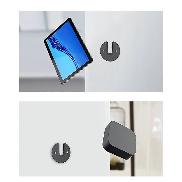 Säädettävä Tabletin Seinäteline 90° Kääntyvä Pidike iPadille Valkoinen