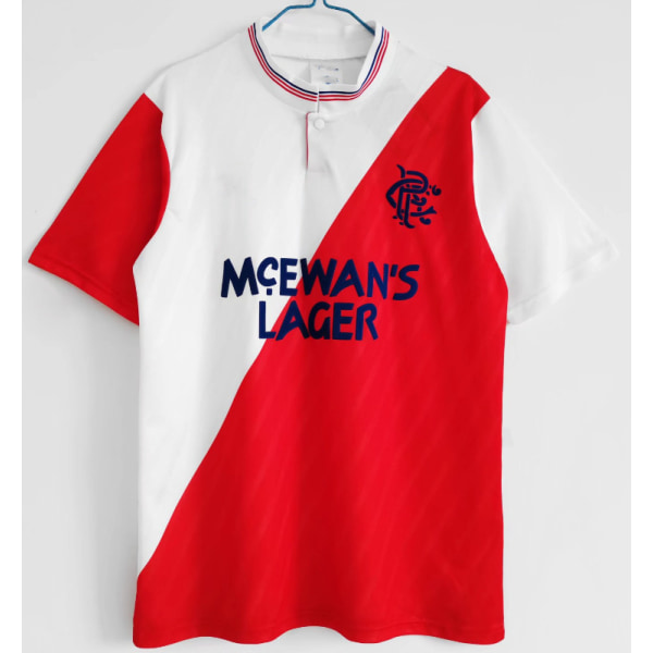 87-88 säsong borta Rangers retro jersey tränings T-shirt S