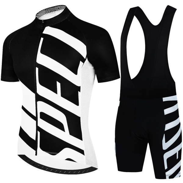 2023 Pro Team Cykeltröja Set Sommar Cykelkläder MTB Cykelkläder Uniform Maillot Ropa Ciclismo Man Cykelcykeldräkt Silver XL