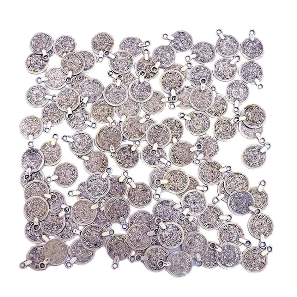 100kpl Tiibetiläinen hopea Charms Beads Riipus DIY Kaulakoru Rannekoru Askartelu