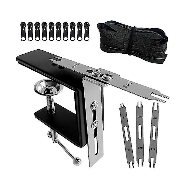 Lynlås Jig Sliders Fra 2,5 Til 10. Giver 90 cm Bulk Lynlås, Lavet Af Rustfrit Stål Materiale