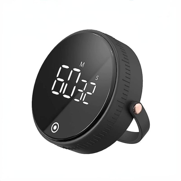 Roterende nedtelling Timer Klokke Timer Kjøkken Magnetisk påminnelse Baketimer Storskjerm Digital kjøkkentimer White