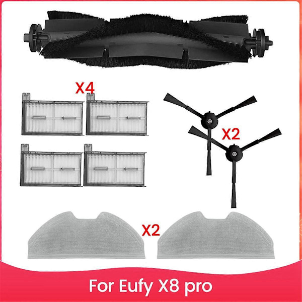 Reservedeler for Eufy X8 Pro Robotstøvsuger
