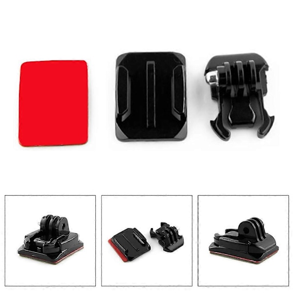 Actionkameratillbehör Basfäste för GoPro 11 10 9 8 7 4 3 Självhäftande Fästen