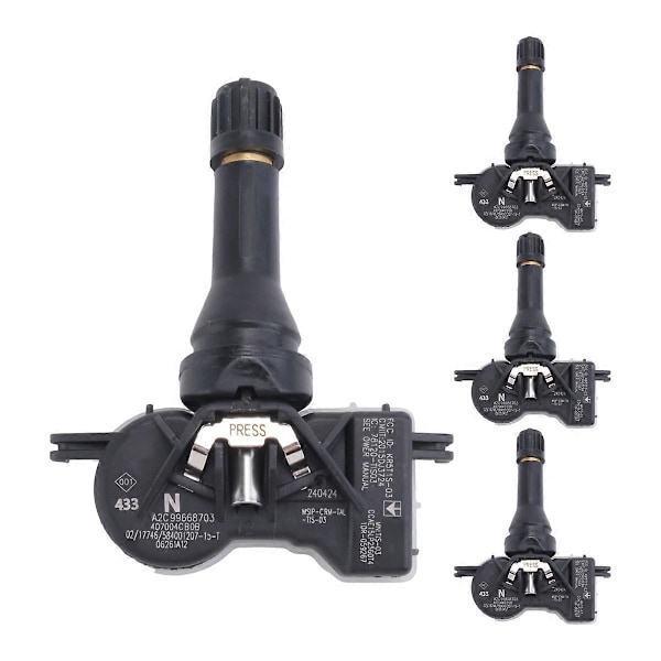 4 st TPMS Däcktryckssensor 407004CB0B för