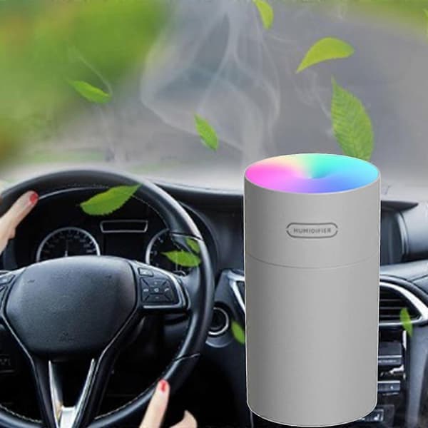 Färgglad Mini Luftfräschare USB Ultraljud Auto Mist Maker Luftfuktare Diffuser