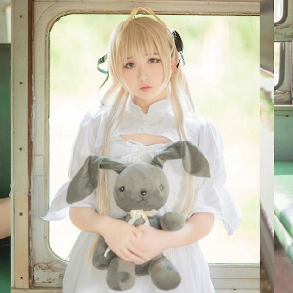 Anime Yosuga No Sora Cosplay-asu, valkoinen Lolita-mekko, käytetty naisille Halloween-joulukarnevaalin teemajuhlien cosplay S