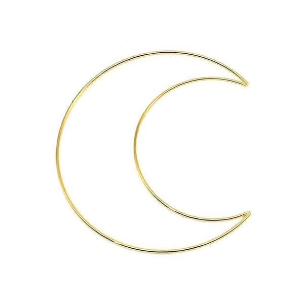 Drømmefanger Ramme Cirkel Ring Håndlavet Drømmefanger Metal Macrame Måne Bøjle