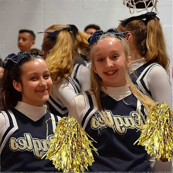 12 kpl Kestäviä kevyitä cheerleader-pom pomeja (satunnaisia värejä)