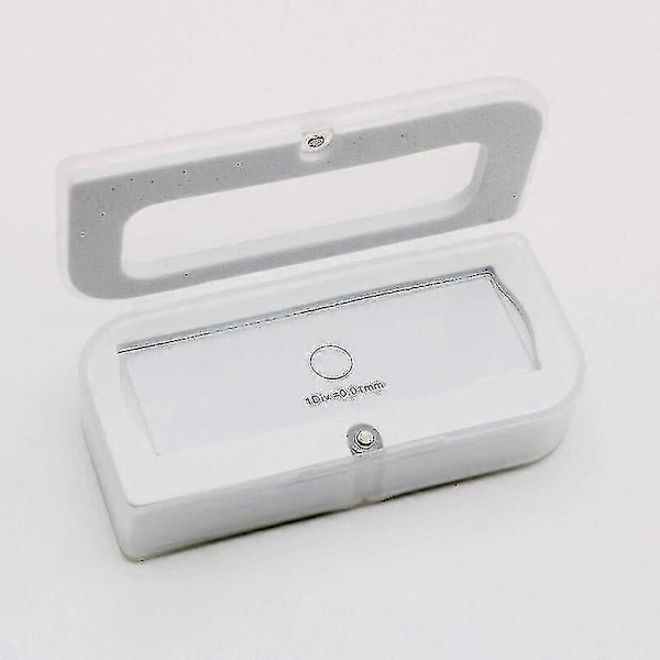 25*75mm 0,01mm Mikroskop Objektmikrometer Kalibrera Mikroskopglas med En Skala