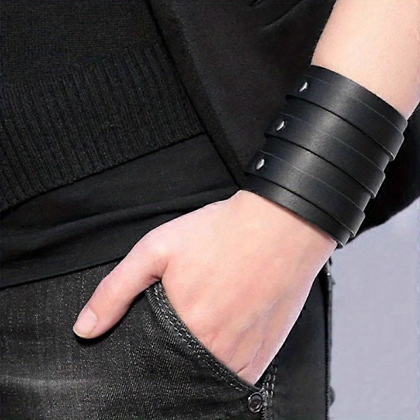 1 st Multilagers Läderarmband för Män - Mångsidigt och Stilfullt Tillbehör för Varje Outfit