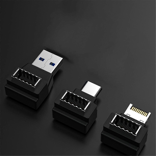 USB 3.1 Frontpanel Header USB Typ-C till Typ-E Kabeladapter Kontakt Typ C Hane till Typ E Hona