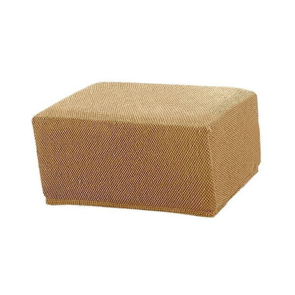 Jacquard Förvaringspuff Överdrag Fotpall Skydd Kamel
