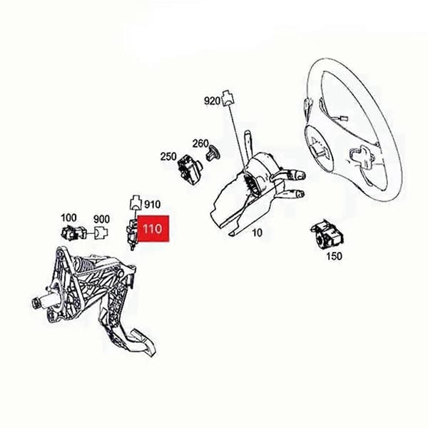 A0065451014 Bil Bremselyskontakt til - C32 C55 C63