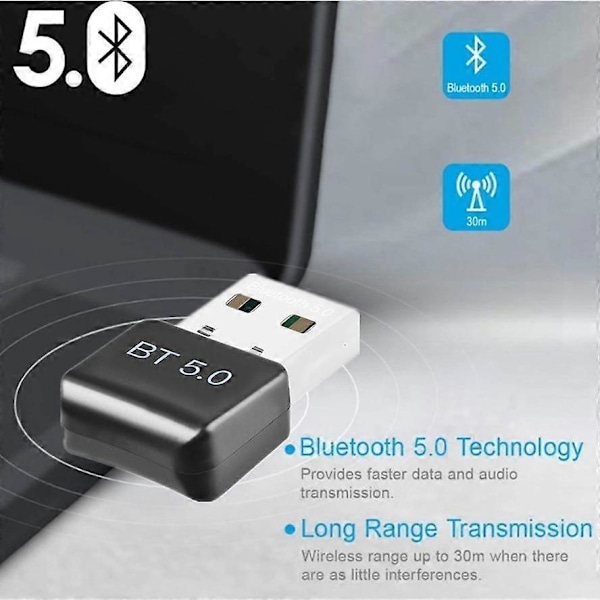 Mini USB trådløs Bluetooth BT 5.0 Adapter Modtager Dongle Høj Hastighed Transmitter trådløs USB Adapter Til PC Computer Laptop