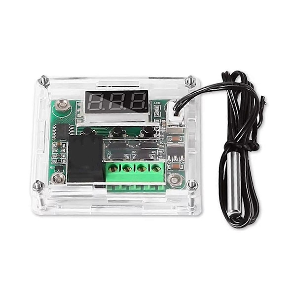 W1209 Digital Termostat Kontrollkort RÖD Digital DC 12V, -50 till 100, Vattentät Sensor Switch Pl