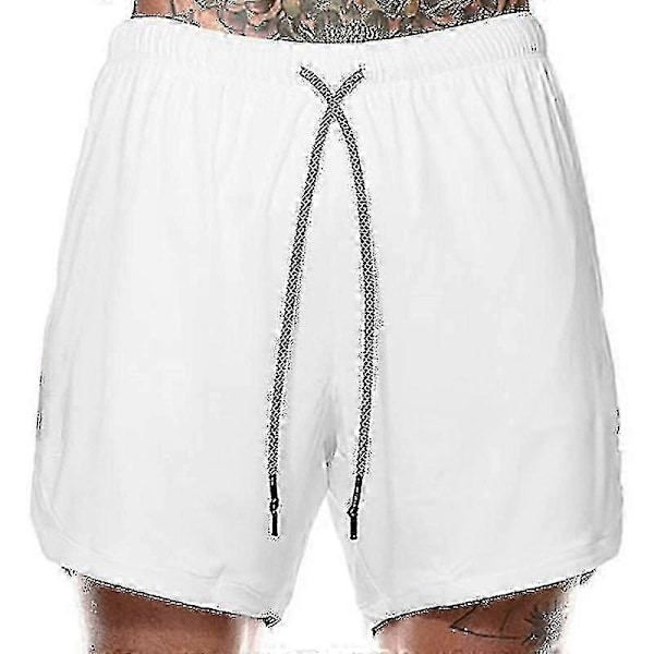 Løbeshorts til mænd Træningsbukser til fitnesscenter Jogging Halve bukser Sweatpants med lommer