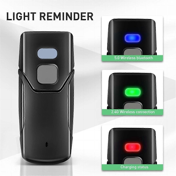 Langaton 1D Viivakoodinlukija Bluetooth Mini Skanneri Tukee Windows Android POS