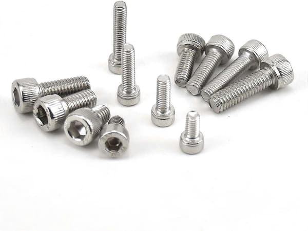 520 stk. M3 M4 M5 M6 Rustfritt Stål Sekskant Hode Knapp Socket Hode Kabel Bolter Skruer