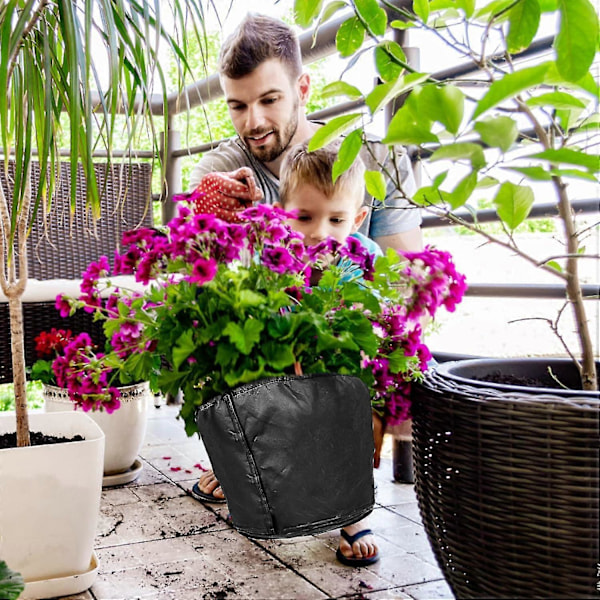 Beskyttelsesovertræk til planter, 45 x 55 cm Vinterovertræk til potteplanter, Termisk beskyttelsespose til blomsterpotte, Vinterovertræk, Vinterbeskyttelse af