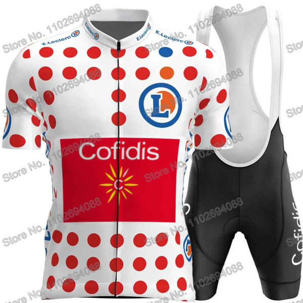 Cofidis Team 2023 Frankrig TDF Cykeltrøje Herresæt Cykeltøj Sommer Road Race Cykelskjortedragt MTB Cykel Bib Shorts 5 S