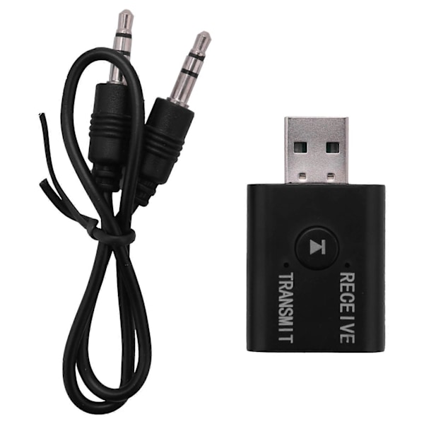 Mini Trådløs Bluetooth Receiver Adapter 5.0 Audio Transmitter Stereo Dongle Aux USB 3.5 mm til Lapt