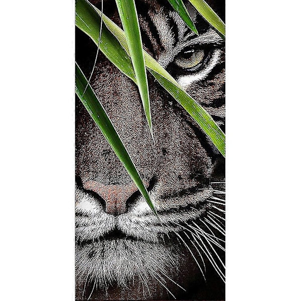 Tiger DIY 5D Full Drill Diamantmålning Broderi För Korsstygn Kit För Rhinestones