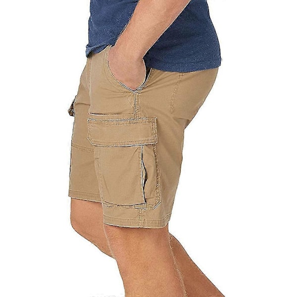 Herre Ensfarvet/Camo Arbejde Cargo Casual Ferie Sommer Shorts Lommer Korte Bukser