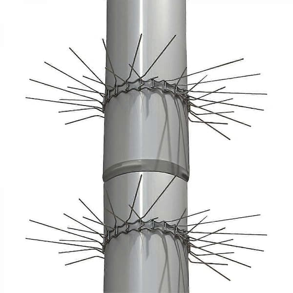 Anti-mår Kattekrage For Takrenner Nedløpsrør Stolper Trær Diameter 100 Mm Til Diameter 120 Mm, Rustfritt Stål, Sett Med 2