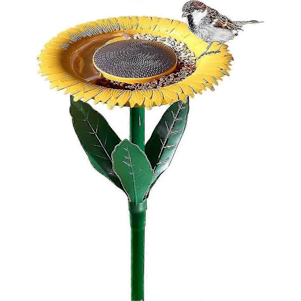 Havedekoration Solsikke Fuglefoder Blomst Formet Fuglefoderbakke Hy
