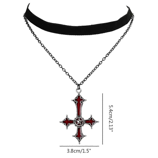 Korshalsband Korshänge Chokers Damhalsband Kedjesmycken Festsmycken Damsmycken Present till Flickor