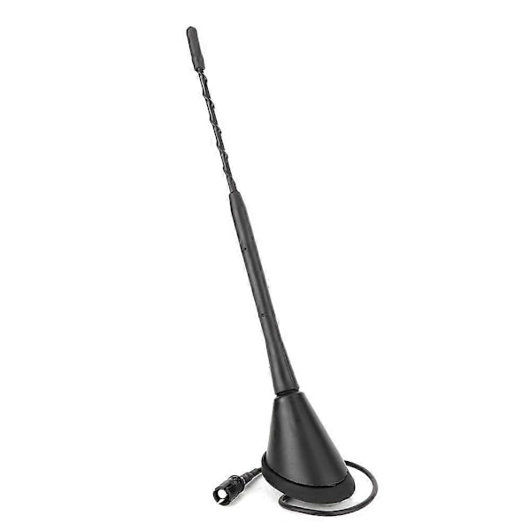 9 Tommers Universal FM AM Bilradio Spiralantenne Antennestang med Base