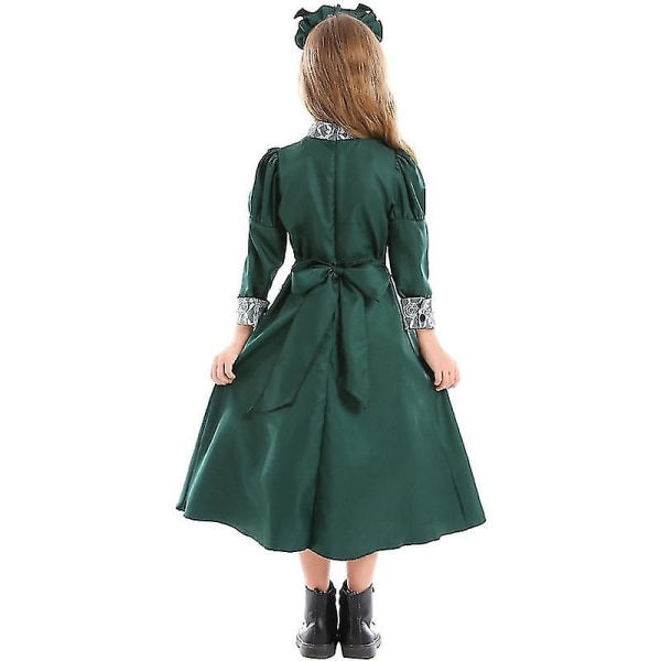 Snabb leverans Howl's Moving Castle Cosplay Sofie Sophie Hatter Dress Baby Girls Dam Victorian Gothic Princess Dress Hat Vampyr Maid Costume Sophie Hatter Girls M